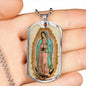 Our Lady of Guadalupe (Virgen de Guadalupe) Military Tag Ball Chain