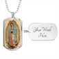 Our Lady of Guadalupe (Virgen de Guadalupe) Military Tag Ball Chain