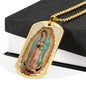 Our Lady of Guadalupe (Virgen de Guadalupe) Military Tag Ball Chain