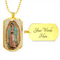 Our Lady of Guadalupe (Virgen de Guadalupe) Military Tag Ball Chain