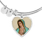 Our Lady of Guadalupe (Virgen de Guadalupe) Heart Adjustable Luxury Bangle