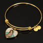 Our Lady of Guadalupe (Virgen de Guadalupe) Heart Adjustable Luxury Bangle