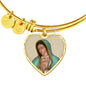Our Lady of Guadalupe (Virgen de Guadalupe) Heart Adjustable Luxury Bangle