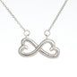 Infinity Heart Necklace "To My Wife Message Card"