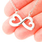 Infinity Heart Necklace for Mom "Happy Mother's Day"