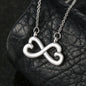 Infinity Heart Necklace "To My Wife Message Card"