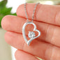 Forever Love Heart Pendant Necklace for Mom (Mother's Day)