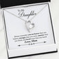 To My Daughter from Mom Forever Love Heart Necklace