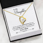To My Daughter from Mom Forever Love Heart Necklace