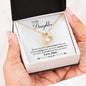 To My Daughter from Mom Forever Love Heart Necklace
