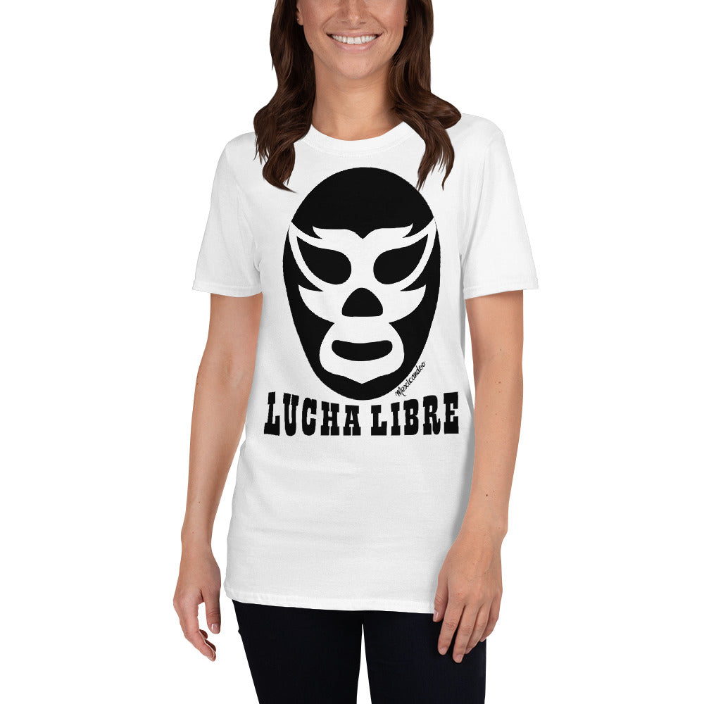 Luchador Lucha Libre Black Mask Short-Sleeve Unisex Mexicandoo