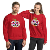 Day of the Dead (Dia de Muertos) Sugar Skull Halloween Pumpkin Unisex Sweatshirt