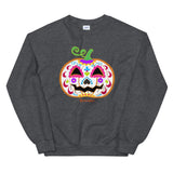Day of the Dead (Dia de Muertos) Sugar Skull Halloween Pumpkin Unisex Sweatshirt