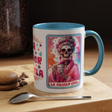 La Abuela Cool Calavera Tarot Card Colorful Mug Size 11oz