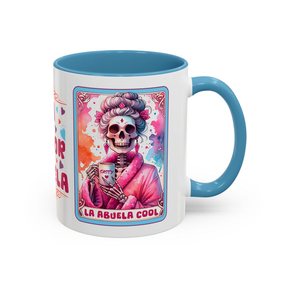 La Abuela Cool Calavera Tarot Card Colorful Mug Size 11oz