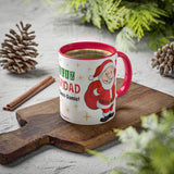 AMLO Santa Claus Feliz Navidad Colorful Mug White and Red, 11oz