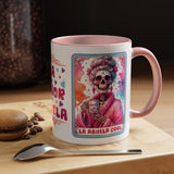 La Abuela Cool Calavera Tarot Card Colorful Mug Size 11oz