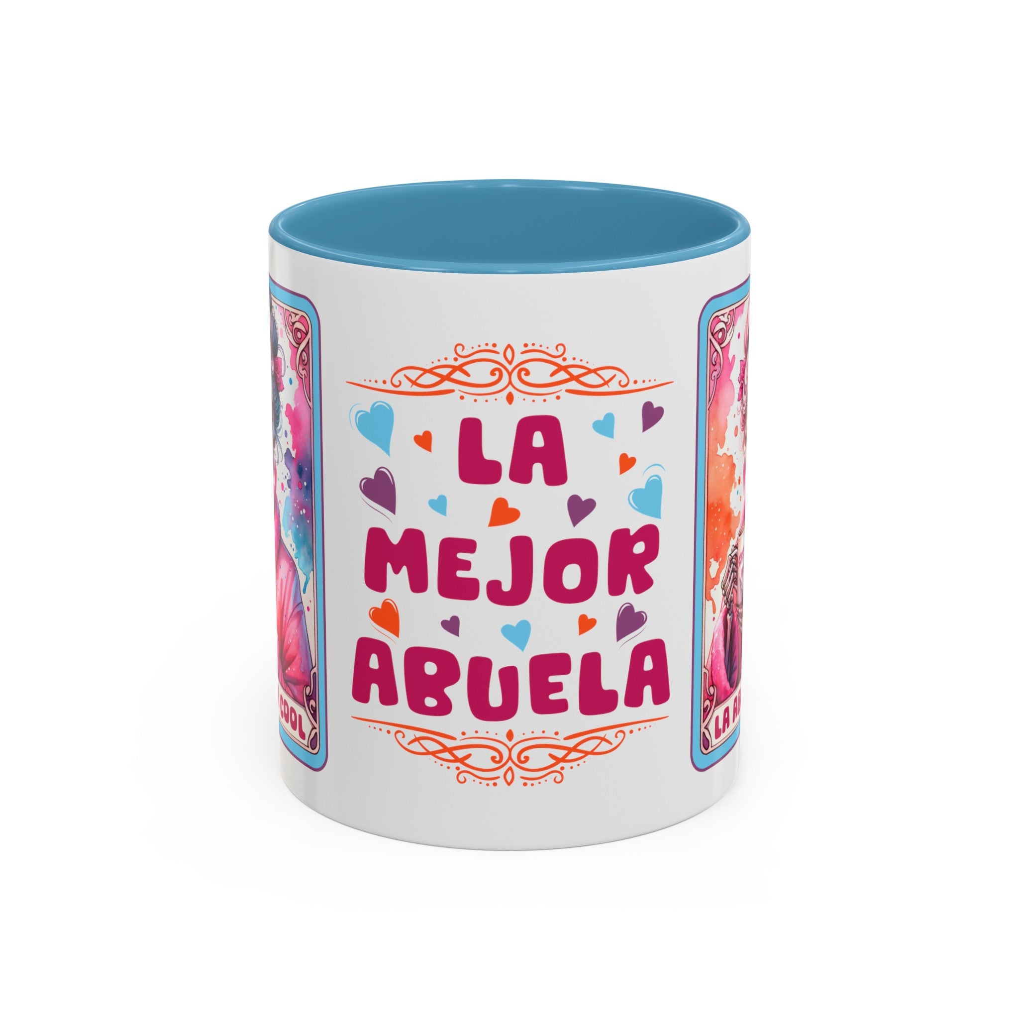 La Abuela Cool Calavera Tarot Card Colorful Mug Size 11oz – Mexicandoo