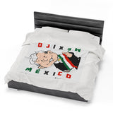 AMLO Mexico Lightweight Velveteen Plush Blanket