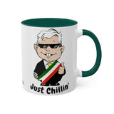 AMLO Coffee Mug Just Chilling Colorful Mugs, 11oz