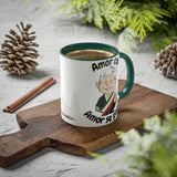 AMLO Coffee Mug Amor Con Amor Se Paga Colorful Mugs, 11oz