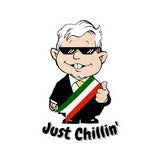 AMLO AMLITO Just Chillin’ Cool and Funny Kiss-Cut Vinyl Decal Sticker (Calcomania) for Indoor and Outdoor