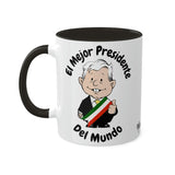 AMLO Coffee Mug El Mejor Presidente del Mundo Colorful Mugs, 11oz