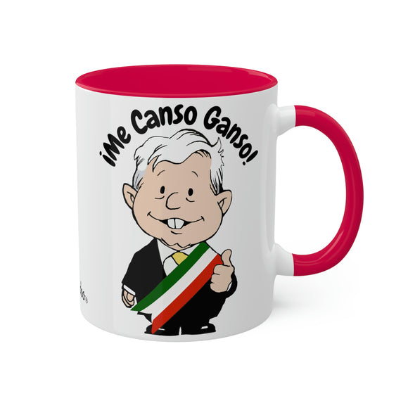 AMLO Coffee Mug Me Canso Ganso Colorful Mugs, 11oz