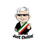 AMLO AMLITO Just Chillin’ Cool and Funny Kiss-Cut Vinyl Decal Sticker (Calcomania) for Indoor and Outdoor