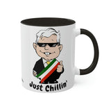 AMLO Coffee Mug Just Chilling Colorful Mugs, 11oz