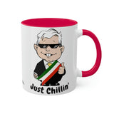 AMLO Coffee Mug Just Chilling Colorful Mugs, 11oz