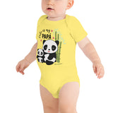 Cute As My Papa! Panda Baby Bodysuit (Onesie) 100% Cotton