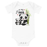 Cute As My Papa! Panda Baby Bodysuit (Onesie) 100% Cotton