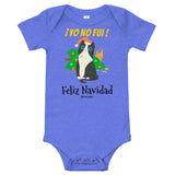 Funny Naughty Cat Christmas Navidad Baby Bodysuit 100% Cotton