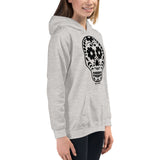 Calavera (Sugar Skull) black Kids Hoodie