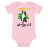 Funny Naughty Cat Christmas Navidad Baby Bodysuit 100% Cotton