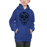 Calavera (Sugar Skull) black Kids Hoodie