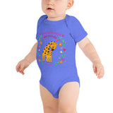Mami es la Mejor del Mundo cute giraffe Baby Bodysuit 100% Cotton