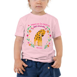 Mami es la Mejor del Mundo cute giraffe Toddler Short Sleeve Tee