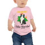 Funny Naughty Cat Christmas Navidad Baby Jersey Short Sleeve Tee