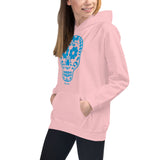 Calavera (Sugar Skull) Blue Kids Hoodie