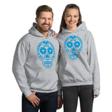 Calavera (Sugar Skull) blue Hooded Sweatshirt