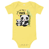 Cute As My Papa! Panda Baby Bodysuit (Onesie) 100% Cotton