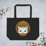 Cute Funny Vintage Retro Style Kawaii Cat Large organic tote bag