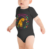 Mami es la Mejor del Mundo cute giraffe Baby Bodysuit 100% Cotton