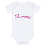 Chamaca pink font Baby Girl Bodysuit 100% Cotton