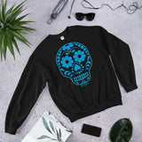 Calavera (Sugar Skull) Blue Sweatshirt