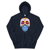 Day of the Dead (Dia Muertos) Sugar Skull with Face Mask Halloween 2020 Unisex Hoodie