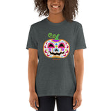 Day of the Dead (Dia de Muertos) Sugar Skull Halloween Pumpkin Short-Sleeve Unisex T-Shirt