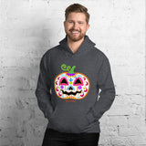Day of the Dead (Dia de Muertos) Sugar Skull Halloween Pumpkin Unisex Hoodie